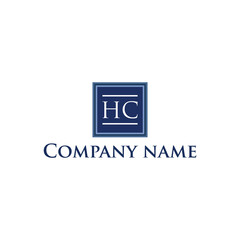 Poster - initial letter HC financial logo design