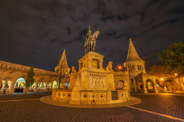 Wall Mural - Photos taken with night lights from various angles in budapest, the capital of hungary