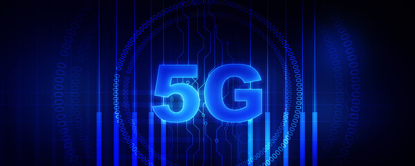 Poster - 2d rendering 5G Network 5G Connection
