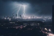 Stormy Night With Lightning , Highly Detailed, Cinematic Shot Photo Taken By Sony Incredibly Detailed, Sharpen Details Highly Realistic Professional Photography Lighting Lightroom Behan