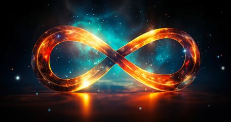 the never-ending: abstract infinity illustration