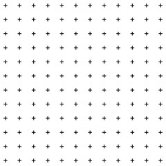 Plus Symbol Grid Repeat Pattern White Background Vector Illustration