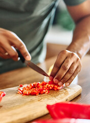 kitchen food knife cooking vegetable cut cook preparation cutting chef meal table dinner fresh healthy ingredient board utensil hand adult salad cutting board  prepare restaurant closeup