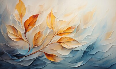 Poster - Autumn Colorful abstract background wallpaper, Modern motif visual art, Mixtures of oil paint