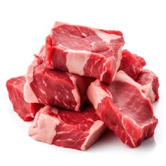 Poster - Fresh raw beef steaks. Generative AI