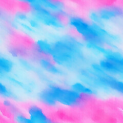 Sticker - Nice pink and blue watercolor background