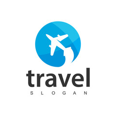 Travel agency business logo. transport, logistics delivery logo design