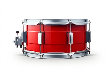 Poster - drum isolated on white background.