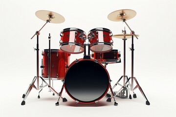 Poster - drum isolated on white background.