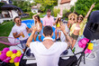 © ivanko80 - Group of  friends having fun at pool party