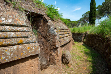 Canvas Print - Necropolis Banditaccia - Cerveteri - Italy