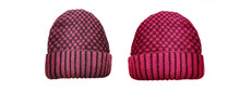 Red And Black Knit Hat. Winter Hat  PNG Transparent