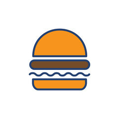 Wall Mural - Burger icon vector. burger sign and symbol. hamburger