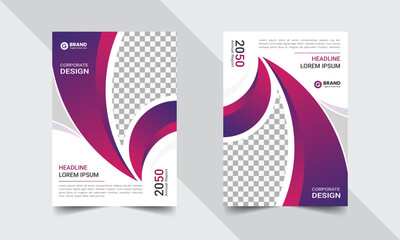 Poster - Annual report cover design template corporate business, company profile catalog magazine flyer booklet leaflet, leaflet cover presentation, book cover, layout in A4 size