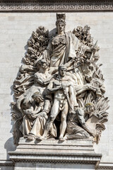 Wall Mural - Paris Arc de Triomphe (Triumphal Arch) in Paris, France