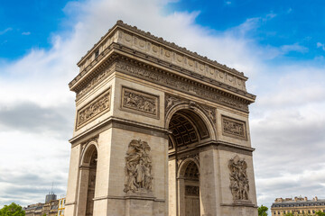 Canvas Print - Paris Arc de Triomphe (Triumphal Arch) in Paris, France