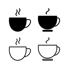 Wall Mural - Cup coffee icon vector. coffee cup icon. mug