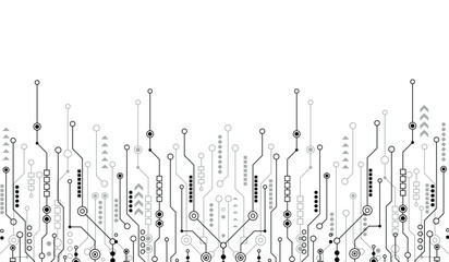 Wall Mural - CPU Chip on Motherboard. Central Computer Processors CPU concept. Quantum computer, large data processing, database concept. Futuristic microchip processor. Digital chip.