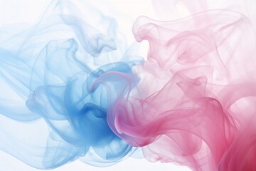 Poster - Generative AI : Abstract art powder paint on white background. Movement abstract frozen dust explosion multicolored on white background. Stop the movement of colored powder on white background.