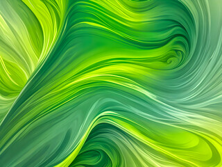Poster - abstract green gradient soft wave background with soft sunlight