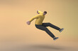 © Ake - Men in casual clothes are jumping. 3D rendering of cartoon characters