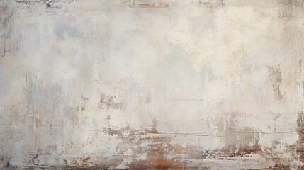 Wall Mural - Distressed painted antique wall in white, grey, cream, ivory and gold texture. Beautiful distressed luxury vintage aged metal surface. Ancient, decayed, vintage texture background.