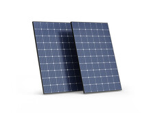 Two Isolated Solar Panels - 3D Illustration