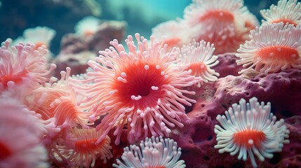 anemone actinia texture underwater reef sea coral