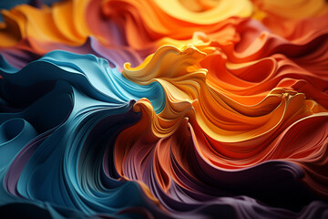 Aufkleber - A series of abstract shapes and patterns merging and transforming, mirroring the fluidity and ever-changing nature of dreams.  Generative AI technology.
