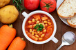 大豆とトマトの野菜スープ