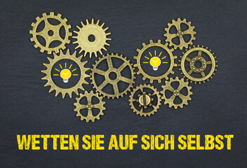 Poster - Wetten Sie auf sich selbst	