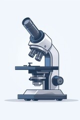 Poster - Microscope vector illustration, Microscope, Scientific type of the background.