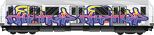 Graffiti Subway Train Transportation Vector