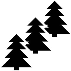 Poster - Forest Vector Solid Icons 

