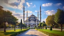 The Blue Mosque (Sultanahmet) - Istanbul, Turkey Generative Ai