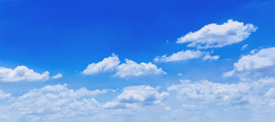 Wall Mural - blue sky with clouds many beautiful white