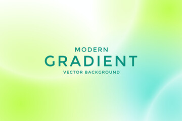 Wall Mural - blurry green blue modern gradient background