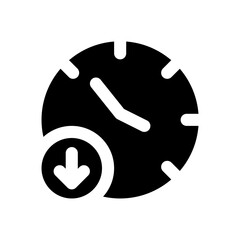 Wall Mural - slow glyph icon