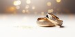 luxury wedding rings, wedding background concept, Generative AI