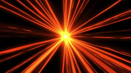 Wall Mural - Red light streaks motion graphics with plain black background