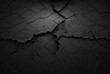 black cracked cement texture background. generative ai