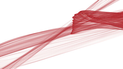 Fototapete - red ribbon, abstract shapes illustration, transparent background with beautiful red mesh wave lines. luxury with glitter light effects elements. elegant shapes and space for your text.