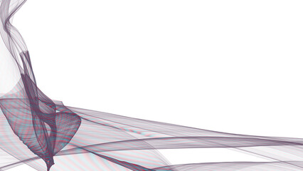 Fototapete - abstract shapes illustration, transparent background with beautiful gray mesh wave lines. luxury with glitter light effects elements. elegant shapes and space for your text.