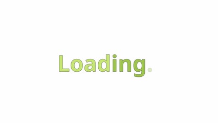 Poster - Green nature line 2D loading animation. Botanic palette. Sentence case animated cartoon text 4K video loading motion graphic. Garden foliage color. Environmental minimal aesthetic download process gif