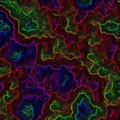 Wall Mural - 3d rendered animation of colorful abstract moving modern background