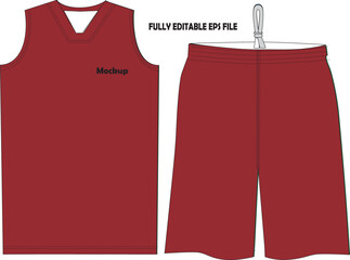 Wall Mural - Basketball Uniform Jersey Shorts Mock ups