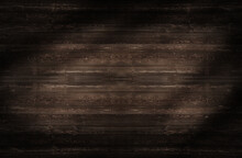 Dark Brown Rustic Wooden Texture Background, Viewed From Above.