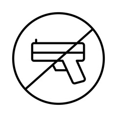 No weapon allowed icon