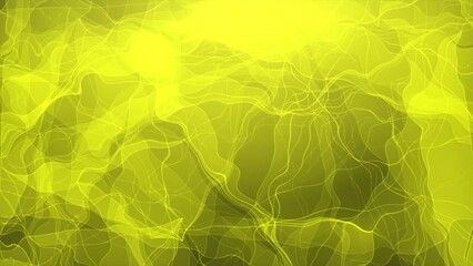 Poster - Distorted background graphic with abstract wave design with pastel violet and steel yellow animated background