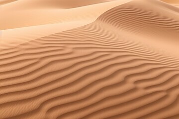 Wall Mural - Ripples on sand texture background, wind-swept desert dunes, arid landscape backdrop, arid and sandy